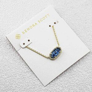 Kendra Scott Blue Sand Glass Necklace